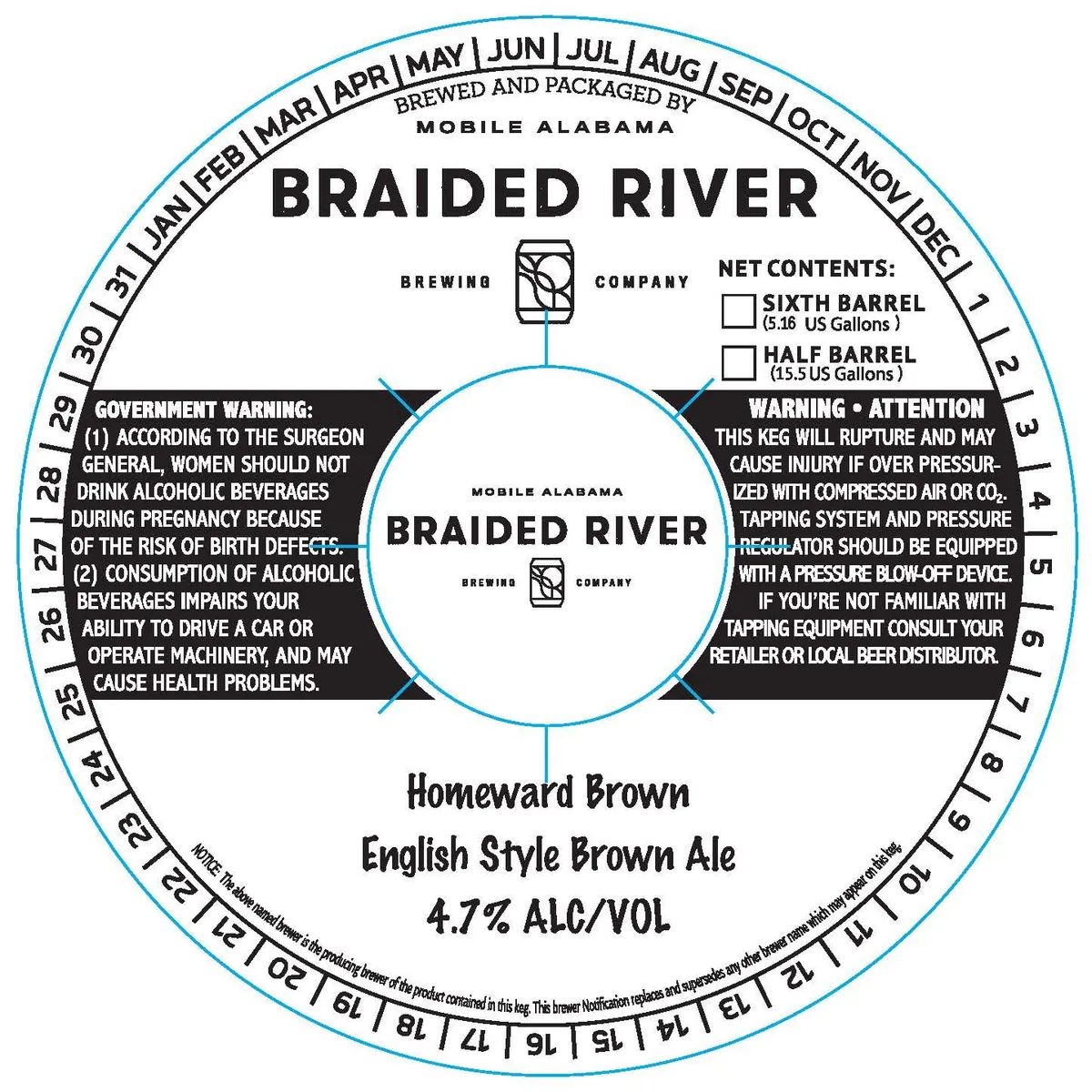 Homeward Brown — full label as filed with TTB