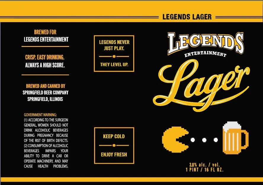 Legends Lager — full label as filed with TTB