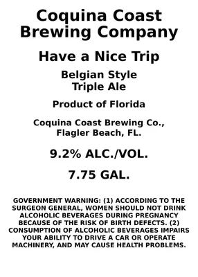 Have a Nice Trip label