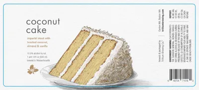 Coconut Cake label