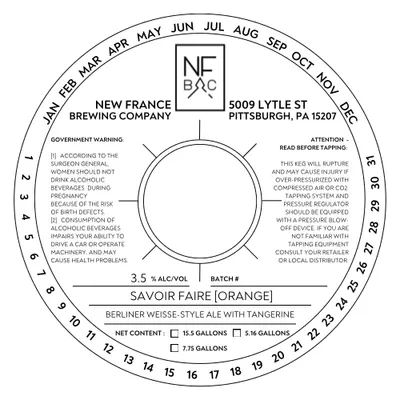 Savoir Faire [Orange] label