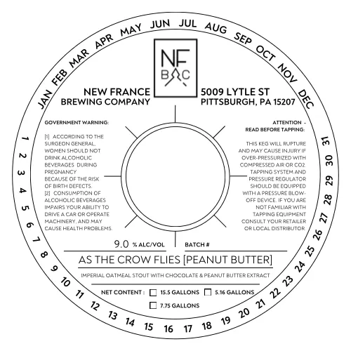 As The Crow Flies [Peanut Butter] label