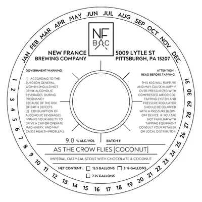 As The Crow Flies [Coconut] label