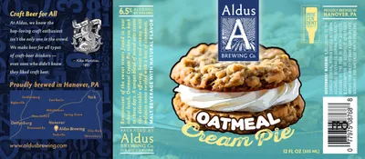 Oatmeal Cream Pie label