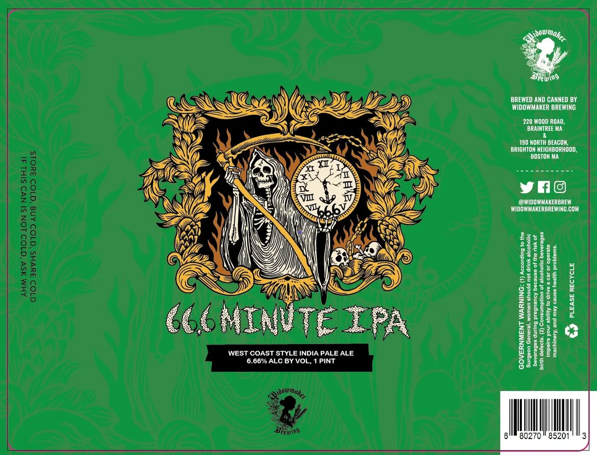 66.6 Minute IPA label