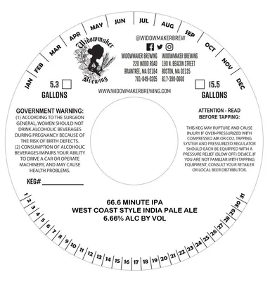 66.6 Minute IPA label