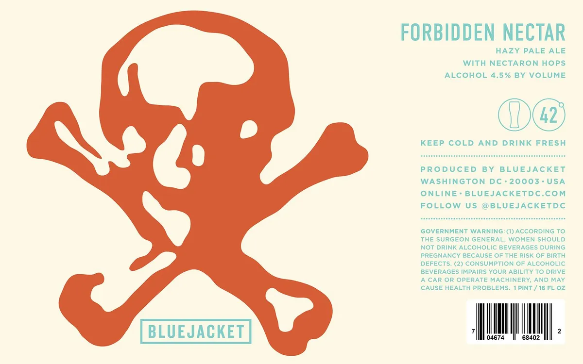 Forbidden Nectar — full label as filed with TTB