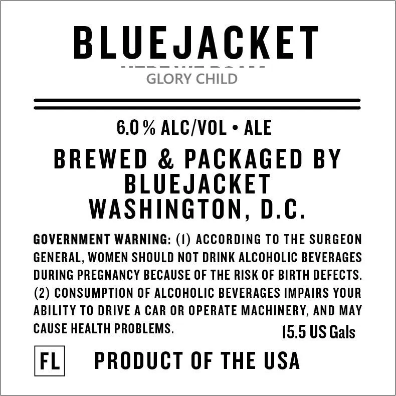 Glory Child — full label as filed with TTB
