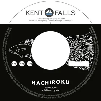 Hachiroku Rice Lager label