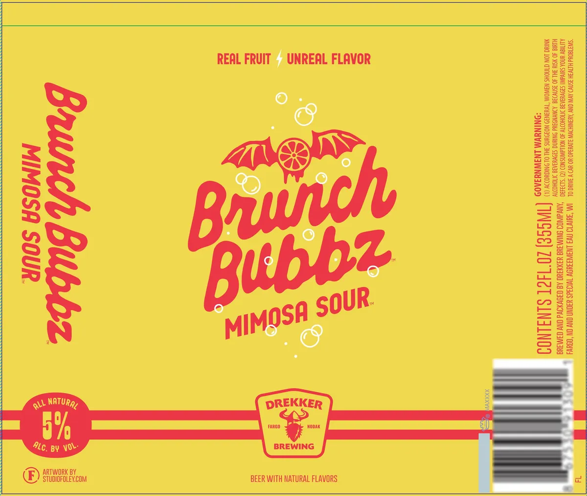 Brunch Bubbz — full label as filed with TTB