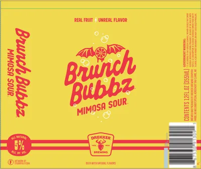 Brunch Bubbz label
