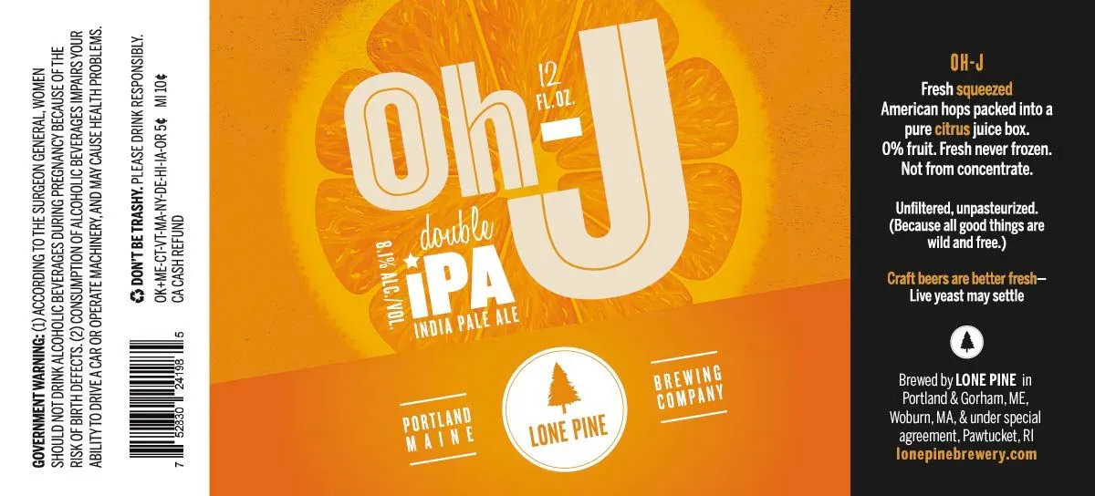 OH-J — full label as filed with TTB