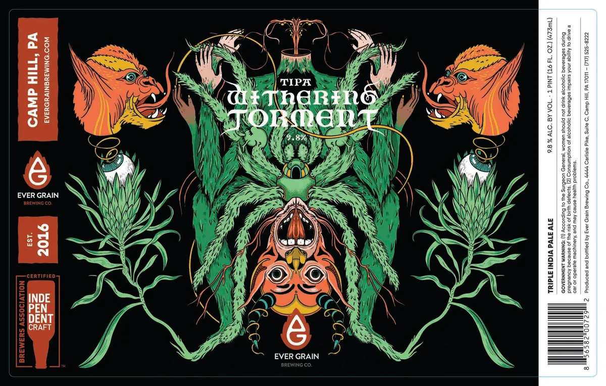 Withering Torment — full label as filed with TTB