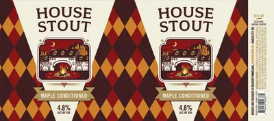 House Stout label