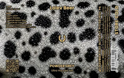 Powder Grey label