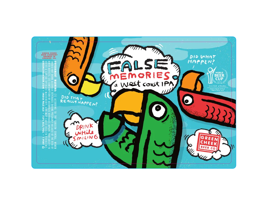 False Memories — full label as filed with TTB