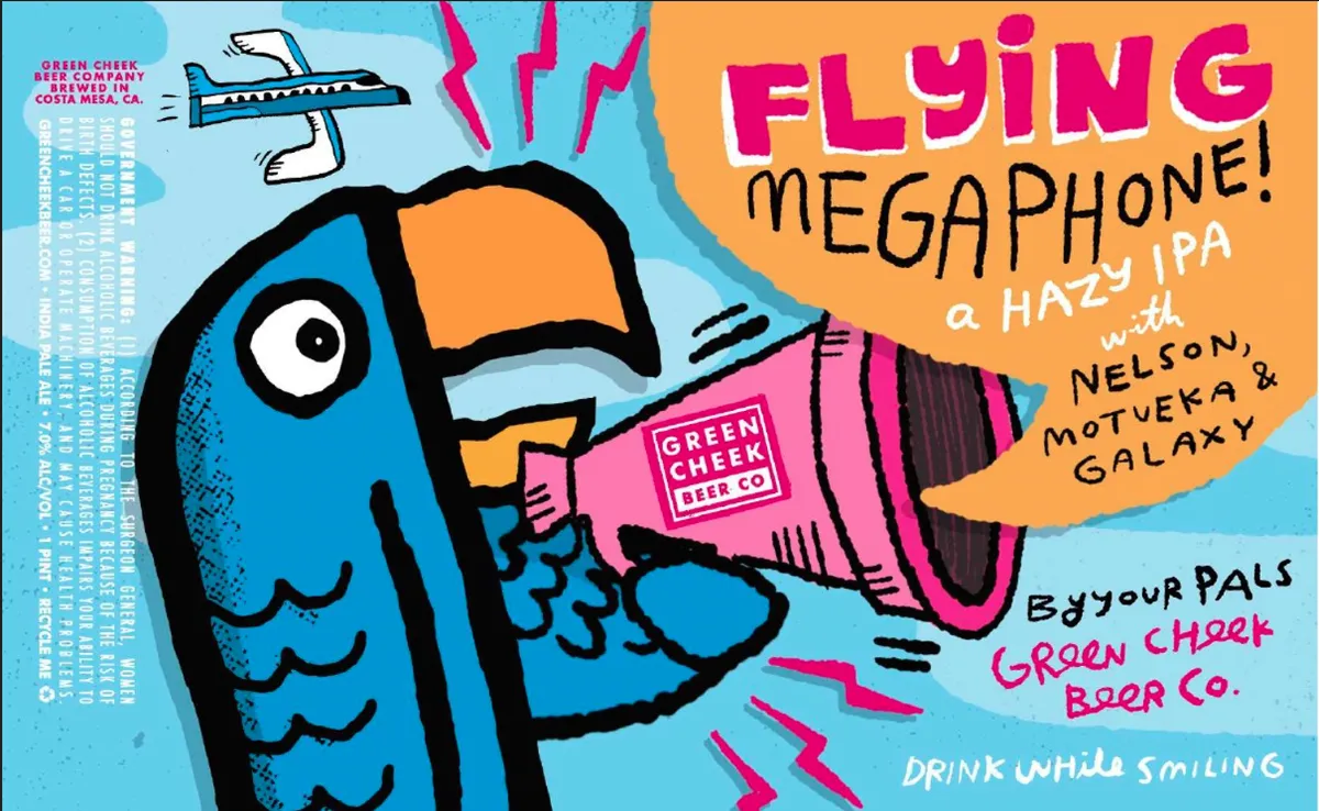 Flying Megaphone — full label as filed with TTB