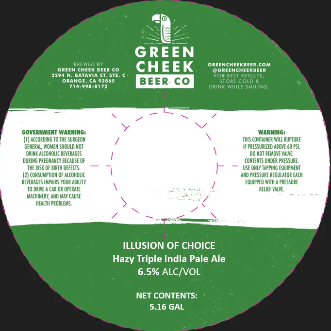 Illusion of Choice — full label as filed with TTB