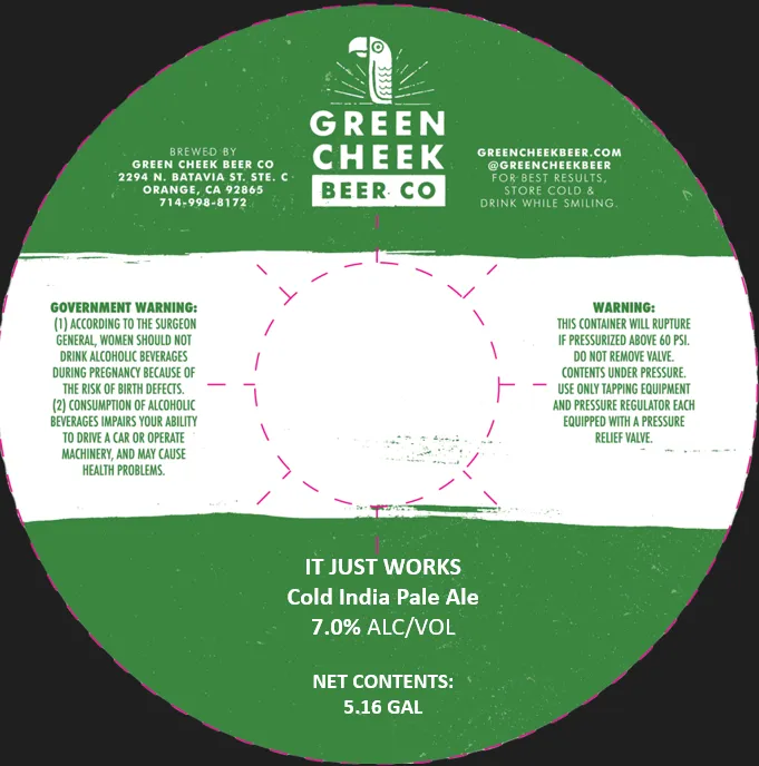 It Just Works — full label as filed with TTB
