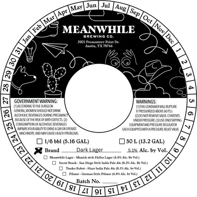 Dark Lager label