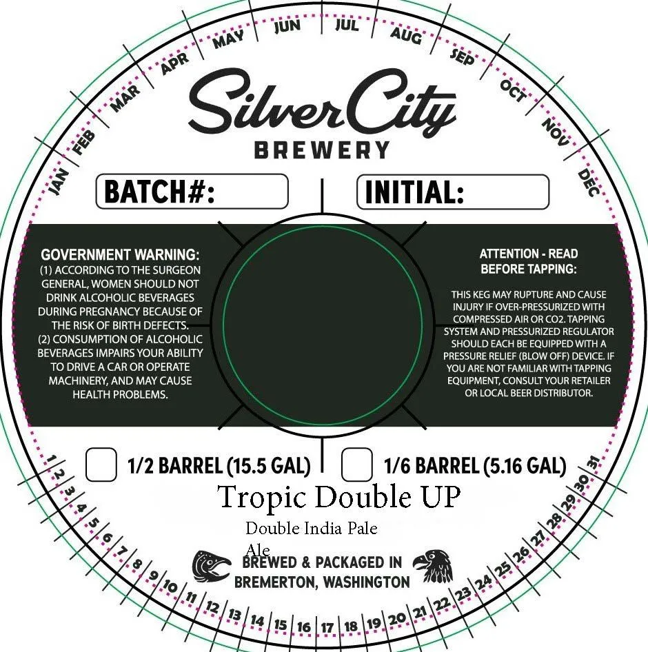 Tropic Double Up — full label as filed with TTB