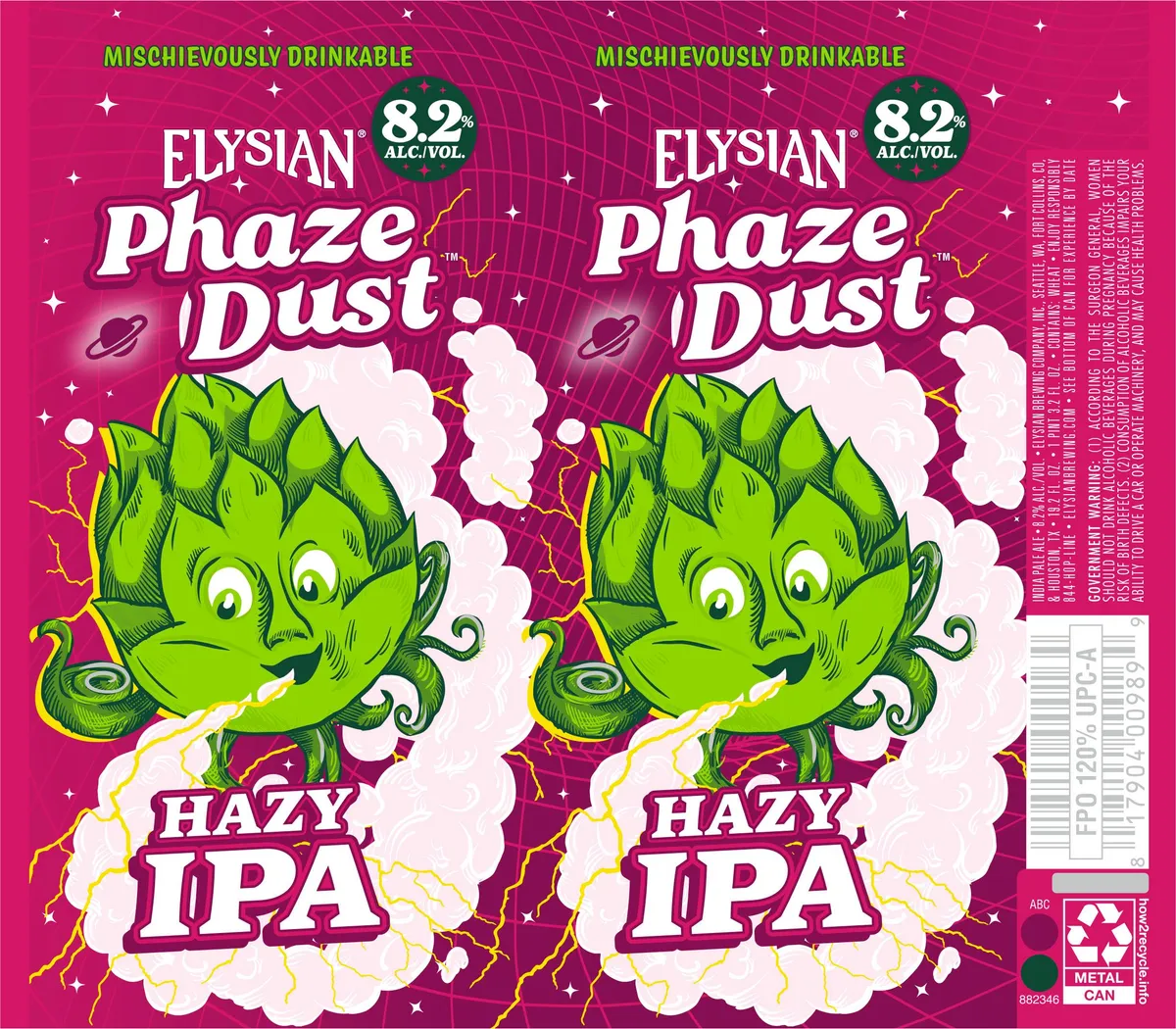 Phaze Dust — full label as filed with TTB