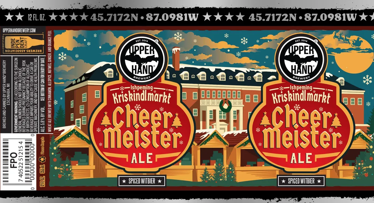 Ishpeming Kriskindlmarkt Cheer Meister Ale — full label as filed with TTB