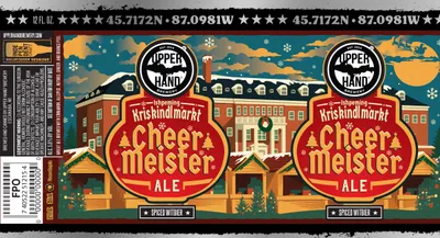Ishpeming Kriskindlmarkt Cheer Meister Ale label