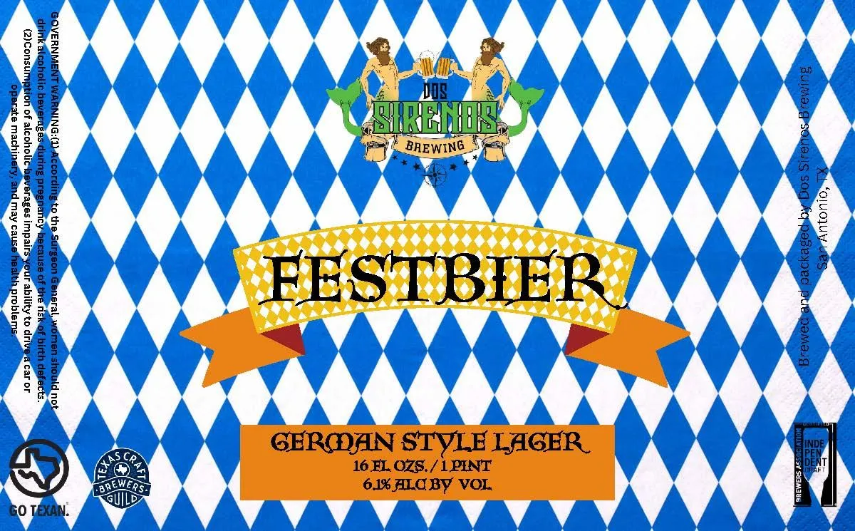Festbier — full label as filed with TTB