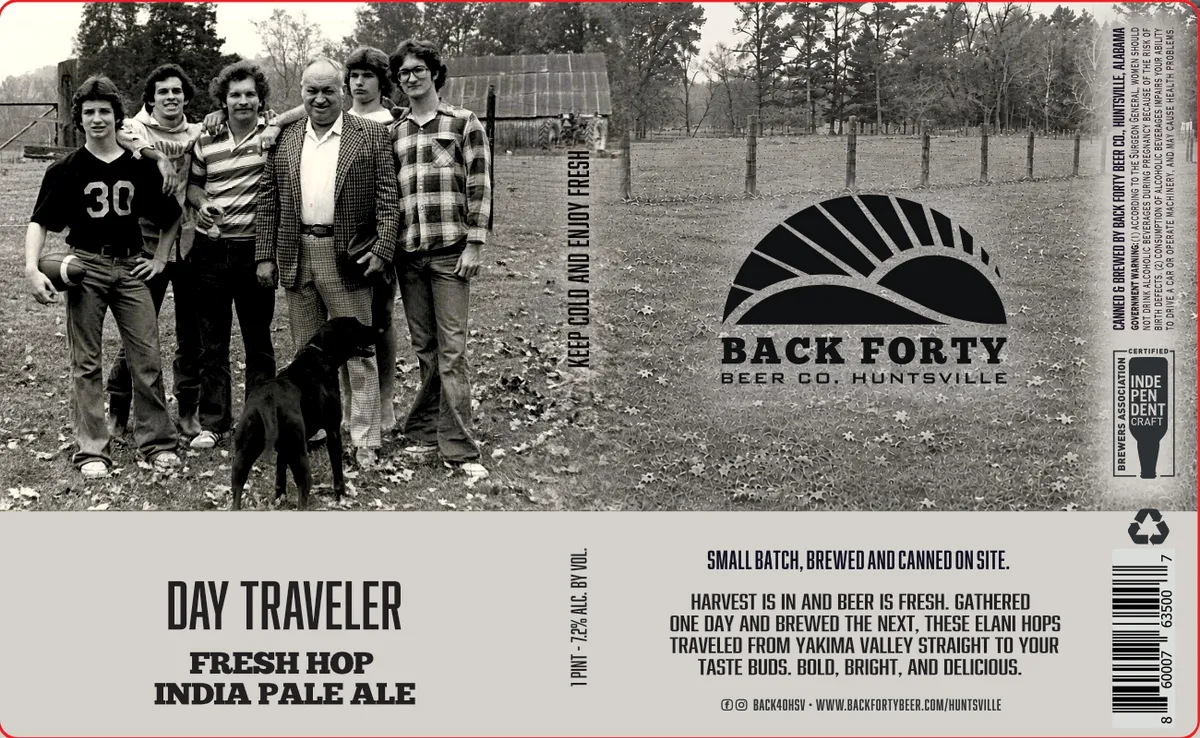 Day Traveler — full label as filed with TTB