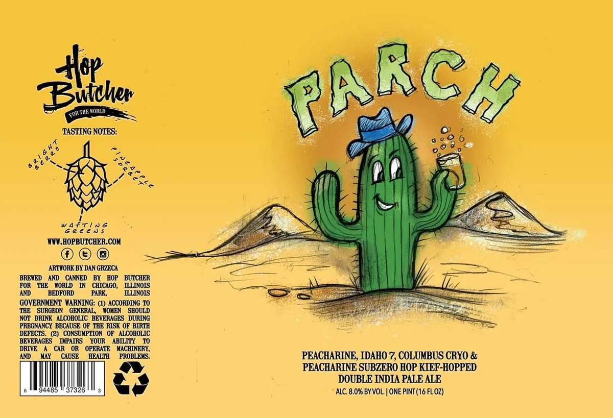Parch — full label as filed with TTB