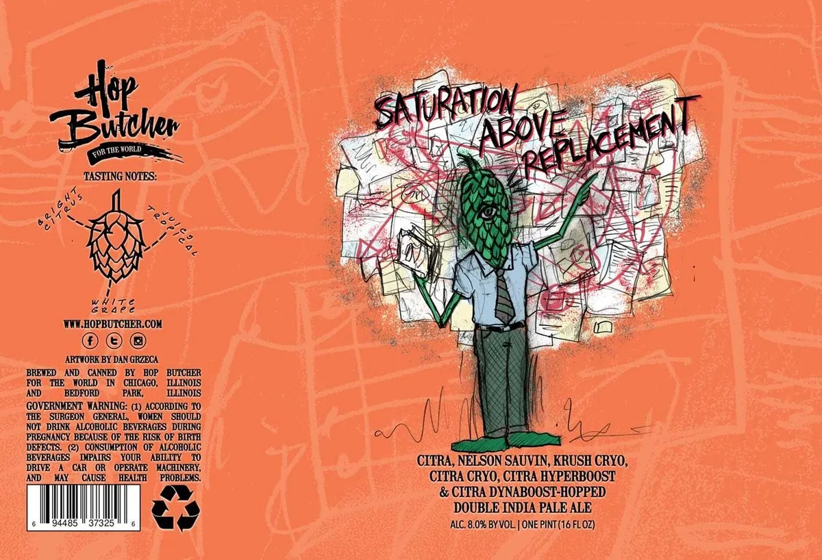 Saturation Above Replacement — full label as filed with TTB