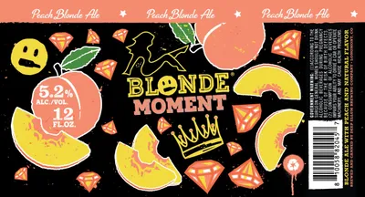 Peach Blonde Ale label