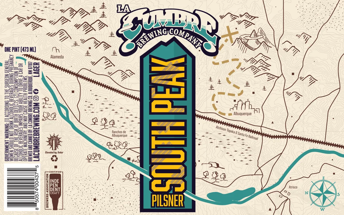South Peak Pilsner — full label as filed with TTB