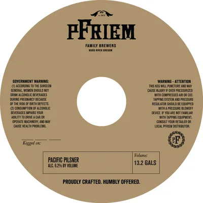 Pacific Pilsner label