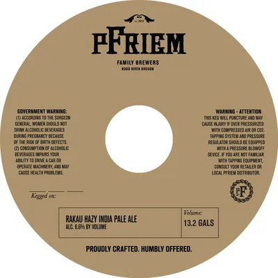 Rakau Hazy India Pale Ale label
