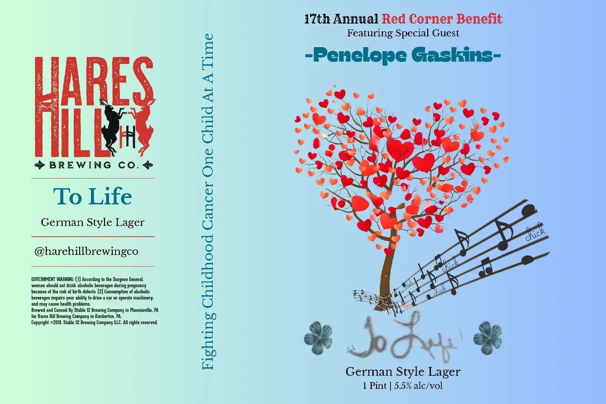 To Life label art — HARES HILL BREWING COMPANY