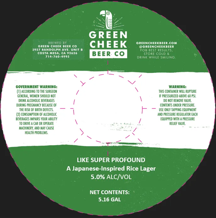 Like Super Profound — full label as filed with TTB