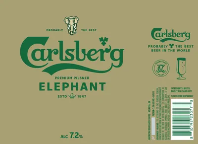 Carlsberg Elephant label