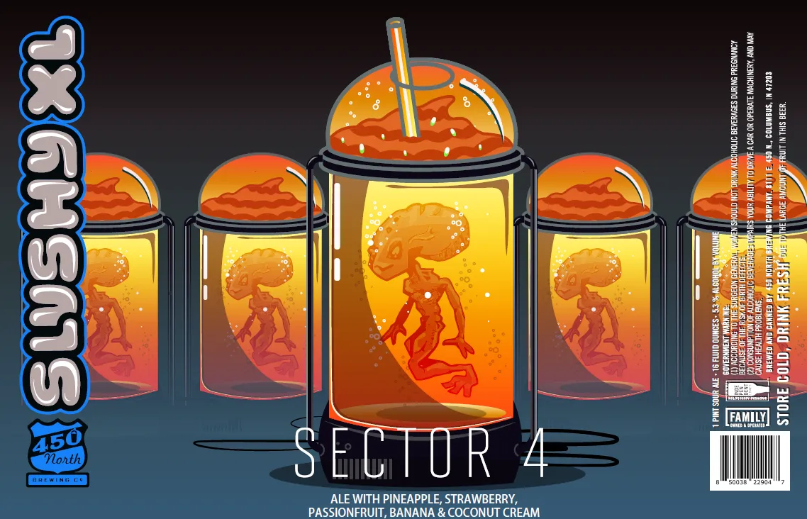 Slushy XL Sector 4 — full label as filed with TTB