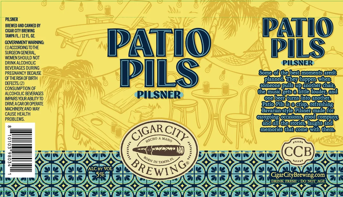 Patio Pils label