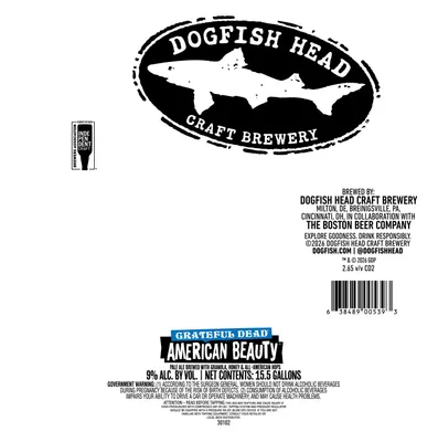 Grateful Dead American Beauty label