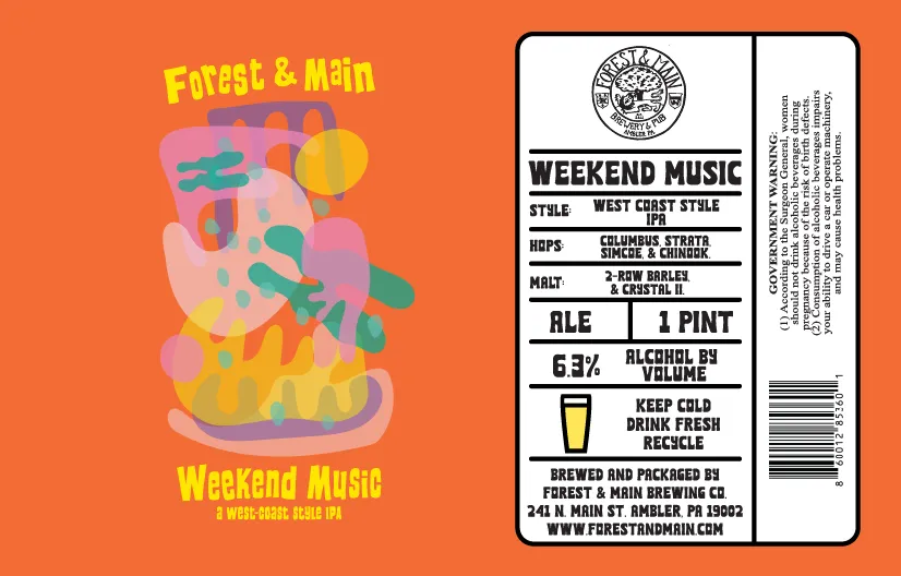Weekend Music — full label as filed with TTB