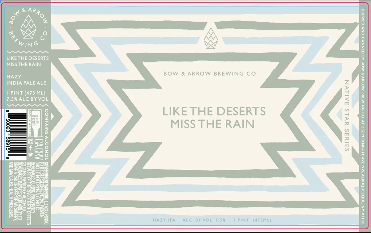 Like the Deserts Miss the Rain label