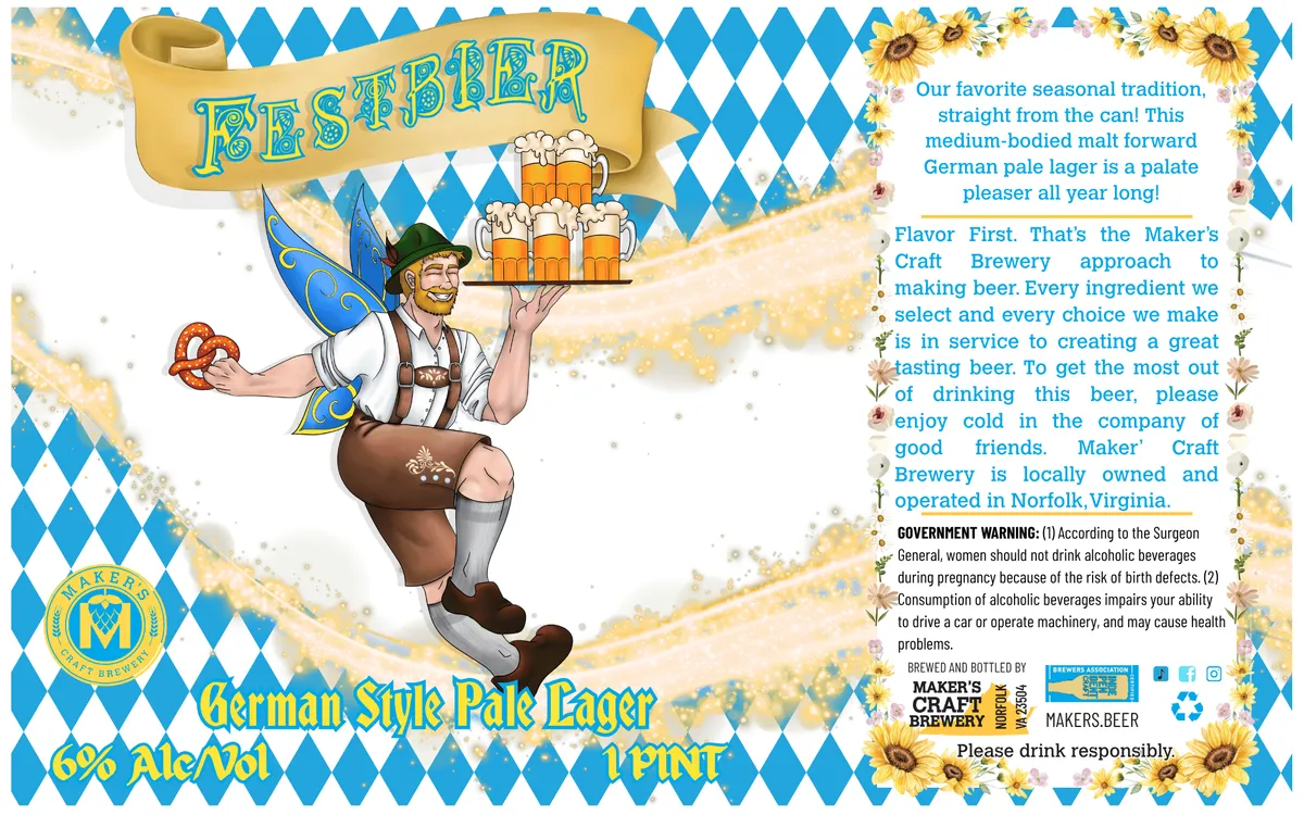 Festbiera label art — MAKER'S CRAFT BREWERY