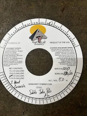 I Heard Cassarole label