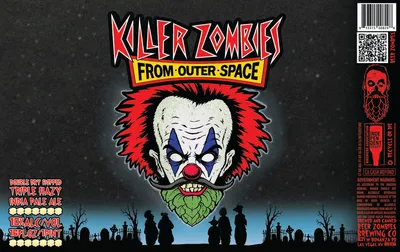 Killer Zombies From Outer Space label