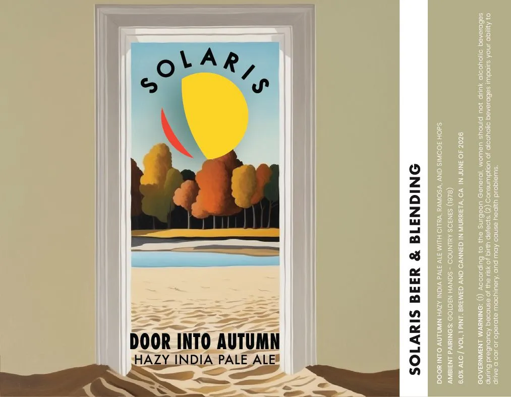 Door Into Autumn — full label as filed with TTB