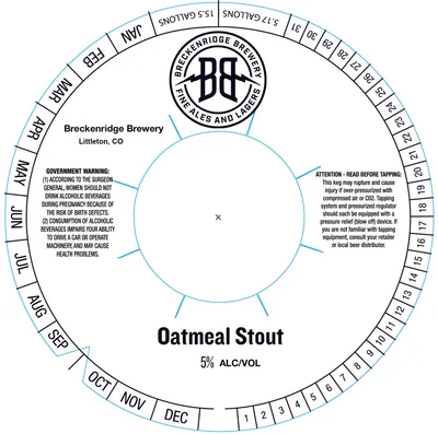 Oatmeal Stout label