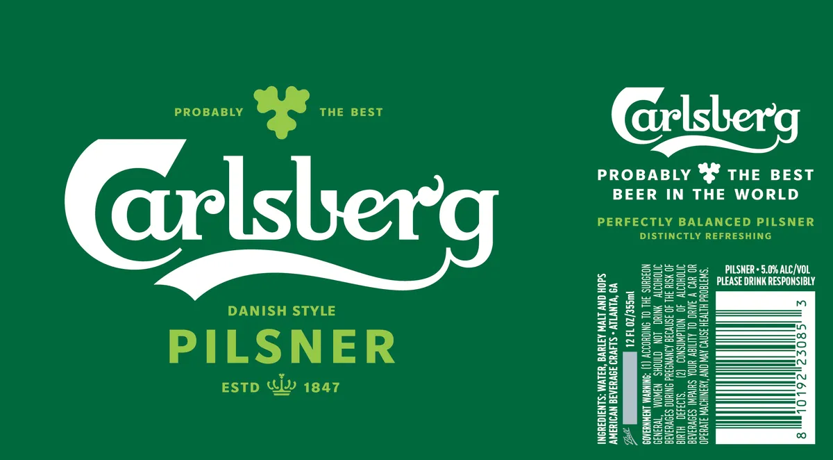 Carlsberg Danish Style Pilsner label